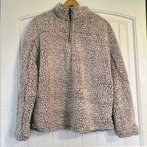 Thread & Supply Teddy Bear Pullover Sherpa Medium
